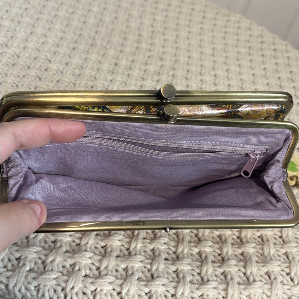 EUC HOBO Lauren Clutch, Butterflies - Picture 11 of 14